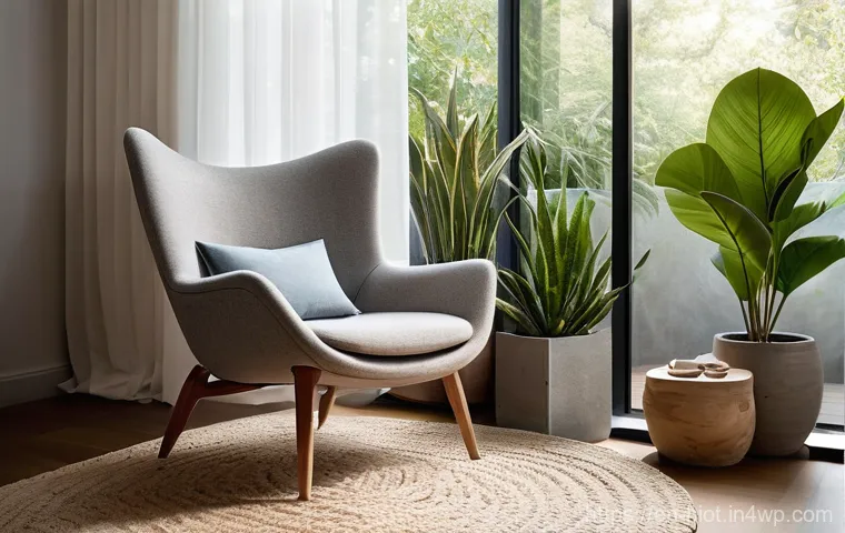 바이오필릭 디자인이 건강에 미치는 긍정적인 영향 - **Prompt 1: Serene Biophilic Home Office**
    "A well-lit, peaceful home office designed with bioph...